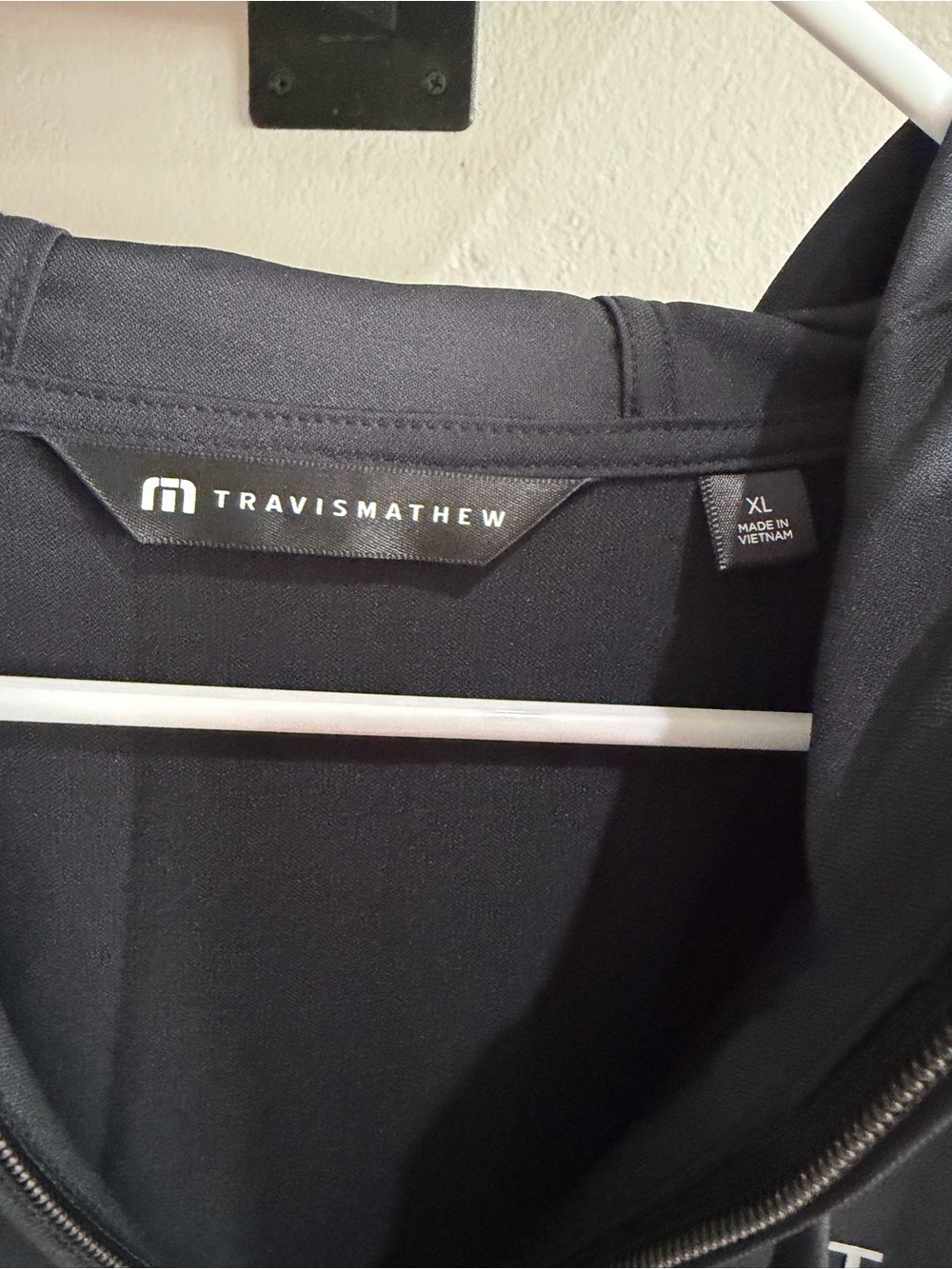 Travis Mathew Black & Light Gray Colorblock Half-Zip Hoodie - Picture 3 of 3